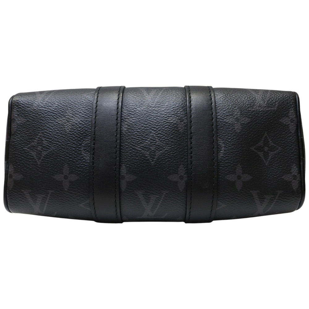 LOUIS VUITTON Keepall Shoulder bag Handbag Monogram Eclipse Black Reverse - Picture 6 of 9